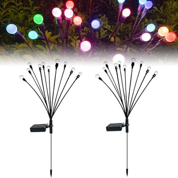 40 LED Christmas Lights Navidad Decor Simulation Firefly Solar Light